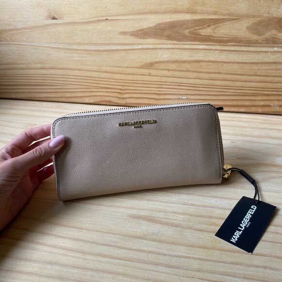 KARL LAGERFELD Cream Tan Wallet - Picture 7 of 7